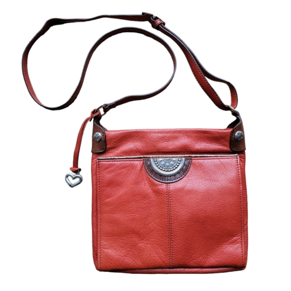 Leather Brighton purse crossbody orange bag